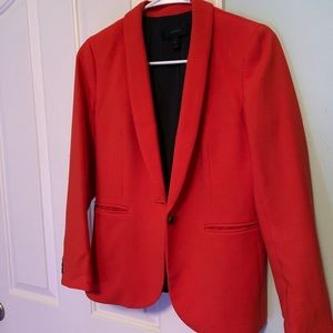 j crew darker orange blazer